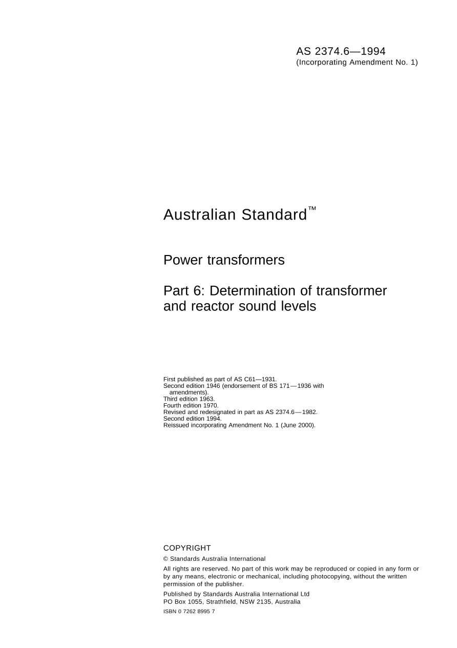 AS 2374.6-1994 AS 2374.6-1994 pdf