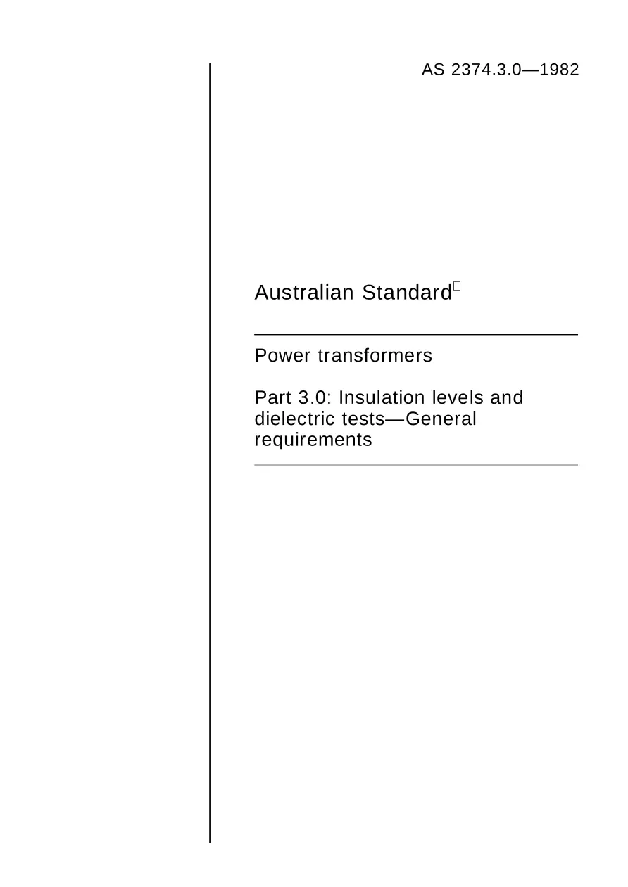 AS 2374.3.0-1982 AS 2374.3.0-1982 pdf