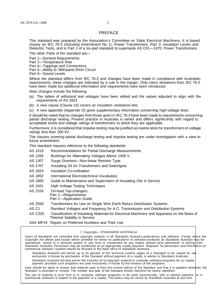 AS 2374.3.0-1982 AS 2374.3.0-1982 pdf
