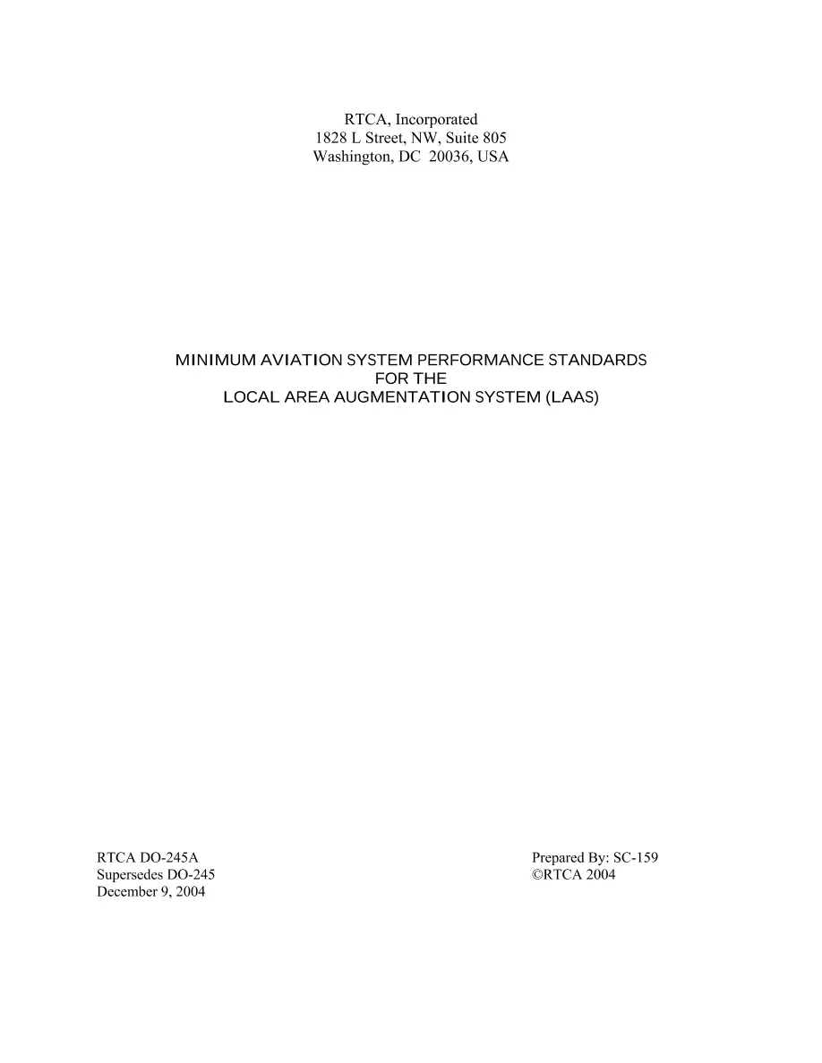 RTCA DO-245A RTCA DO-245A pdf