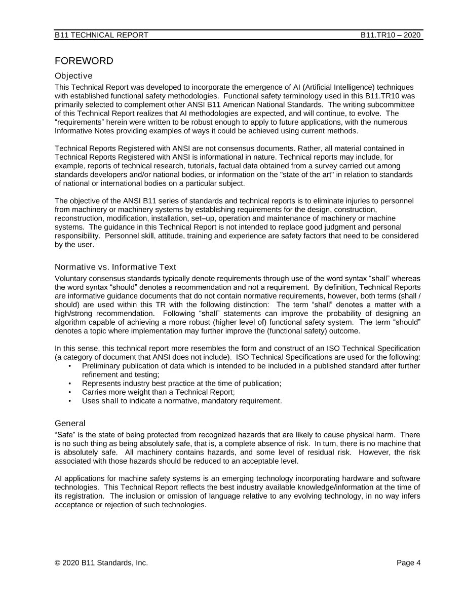 B11 B11.TR10:2020 B11 B11.TR10:2020 pdf