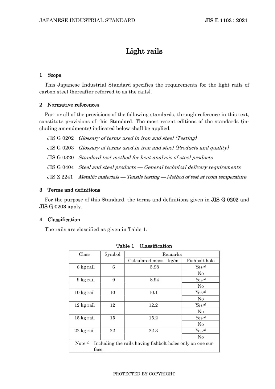 JIS E 1103:2021 pdf