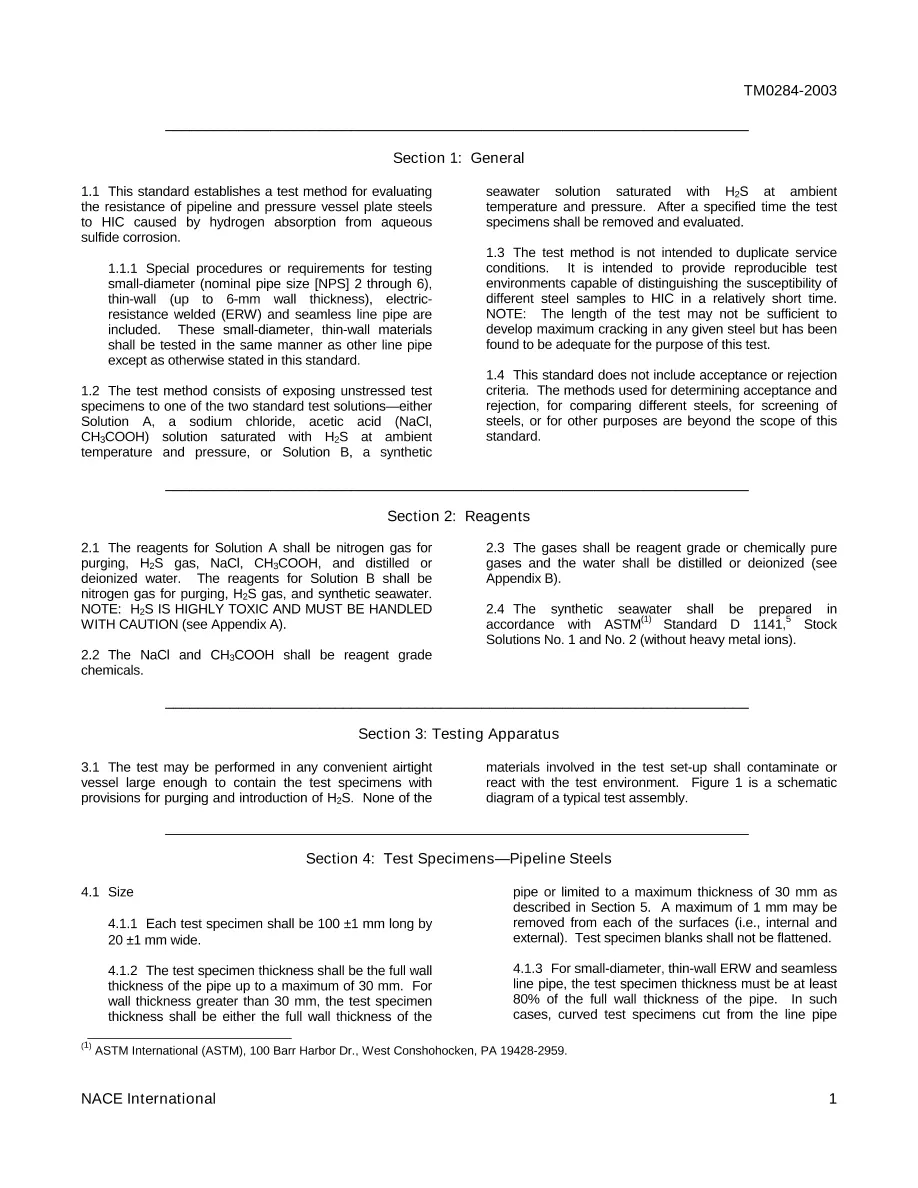 NACE TM0284-2003 NACE TM0284-2003 pdf