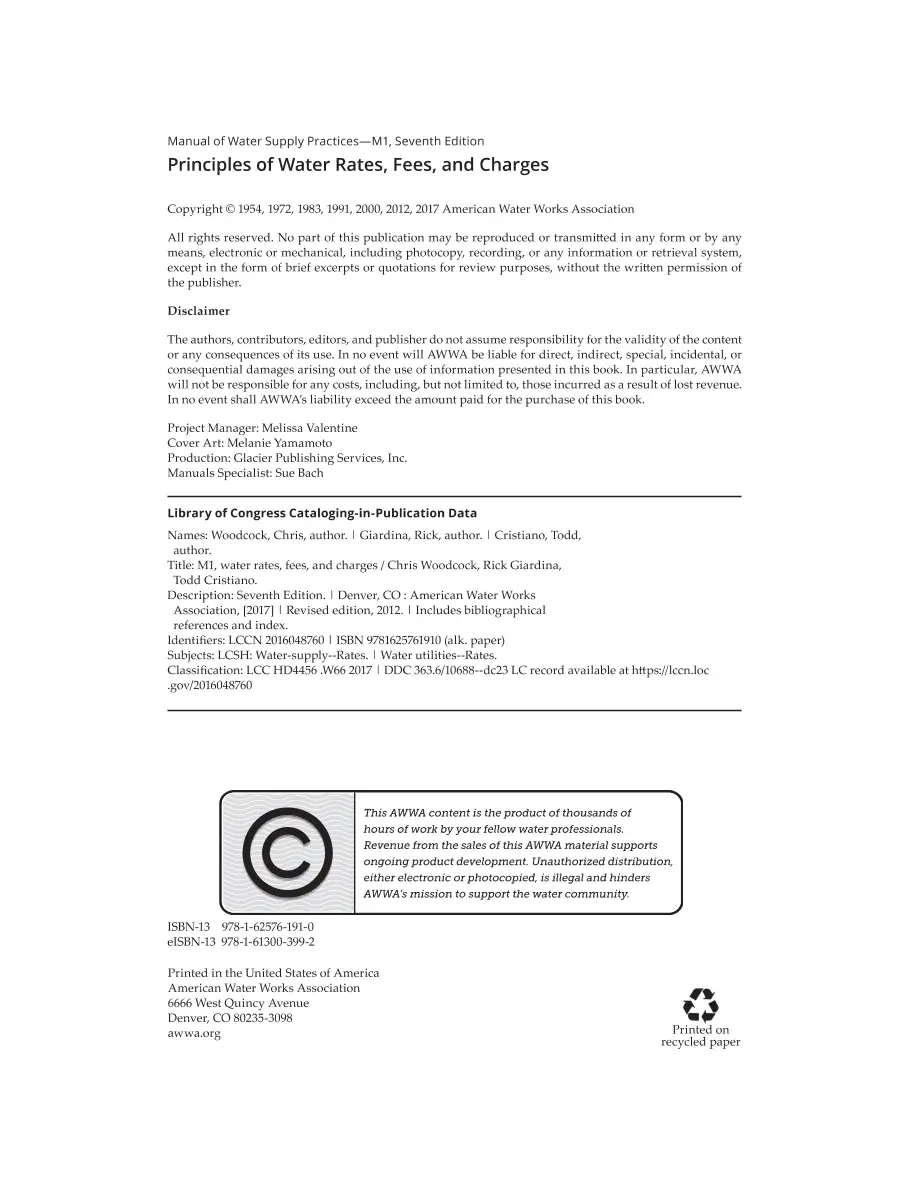 AWWA M1 AWWA M1 pdf