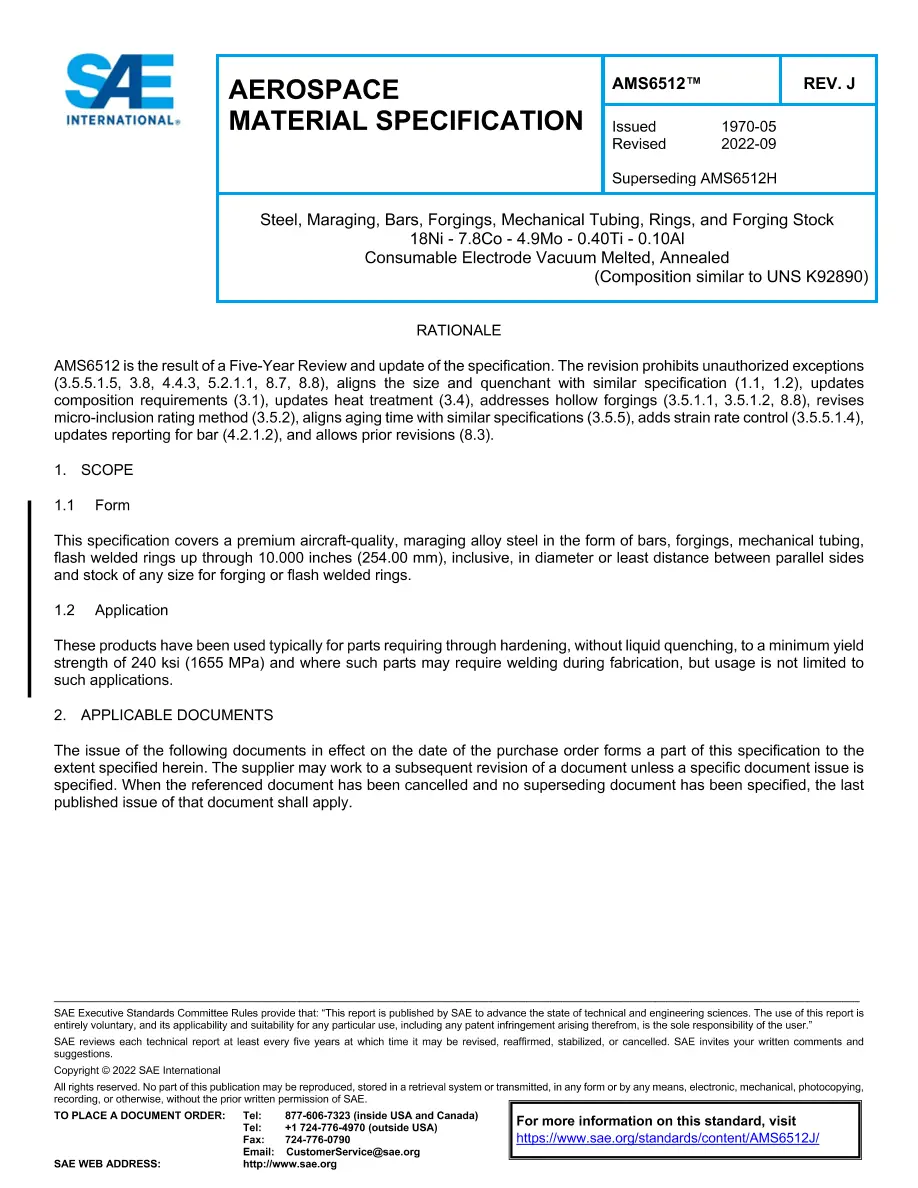 SAE AMS6512J SAE AMS6512J pdf