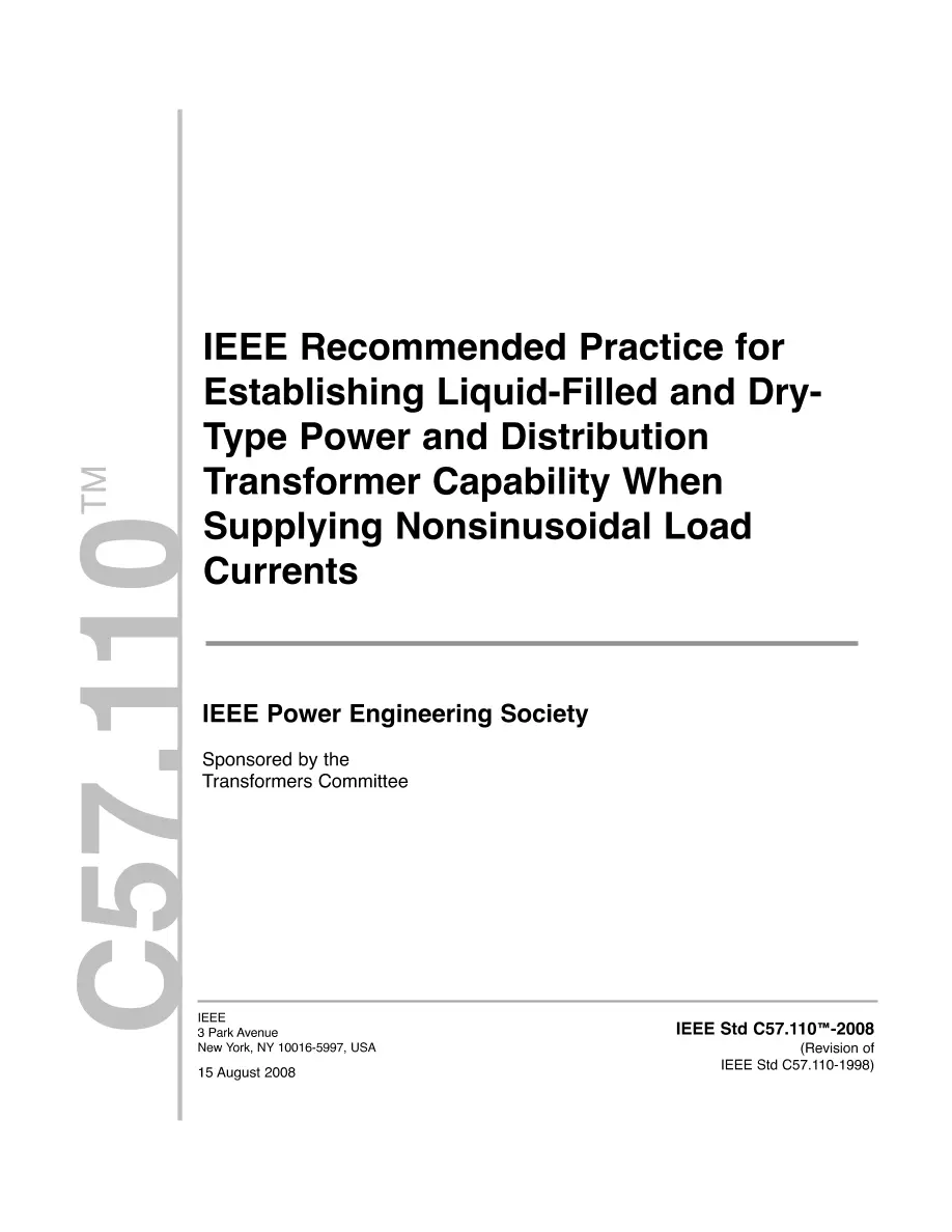 IEEE C57.110-2008 IEEE C57.110-2008 pdf