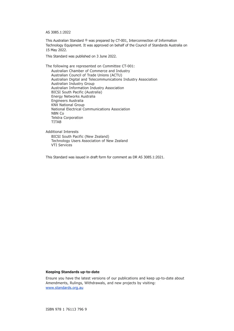 AS 3085.1:2022 AS 3085.1:2022 pdf