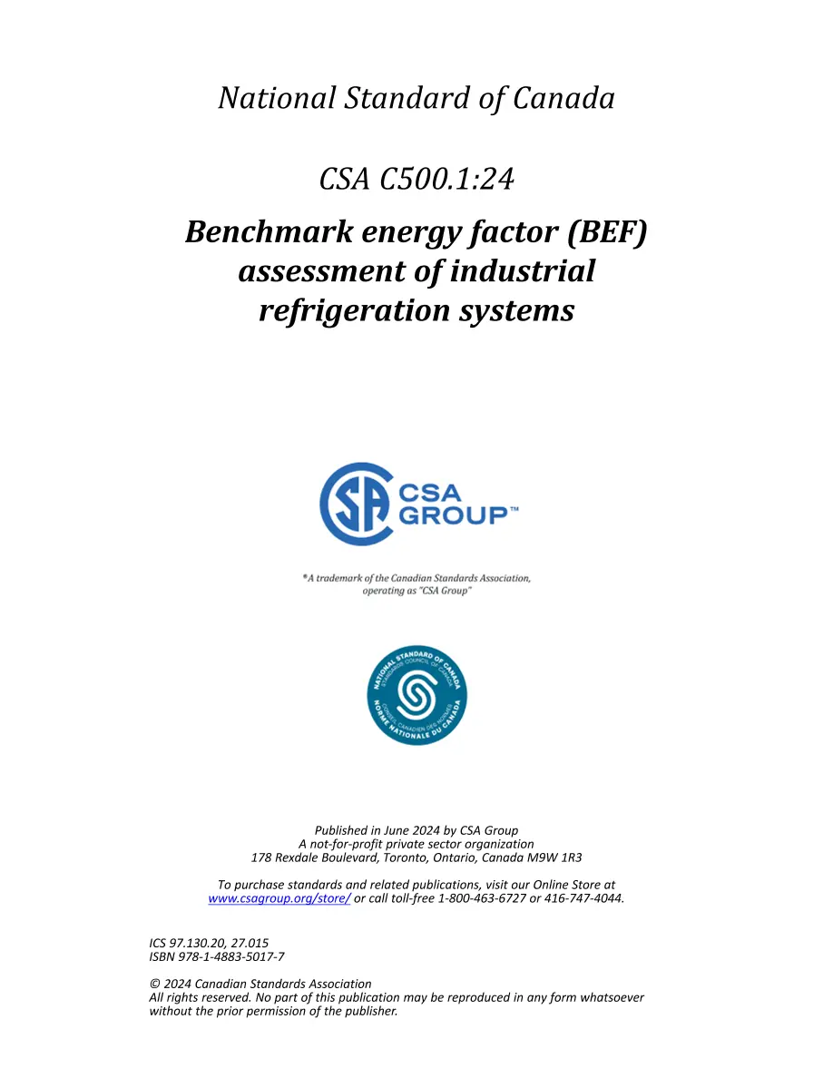 CSA C500.1:24 CSA C500.1:24 pdf