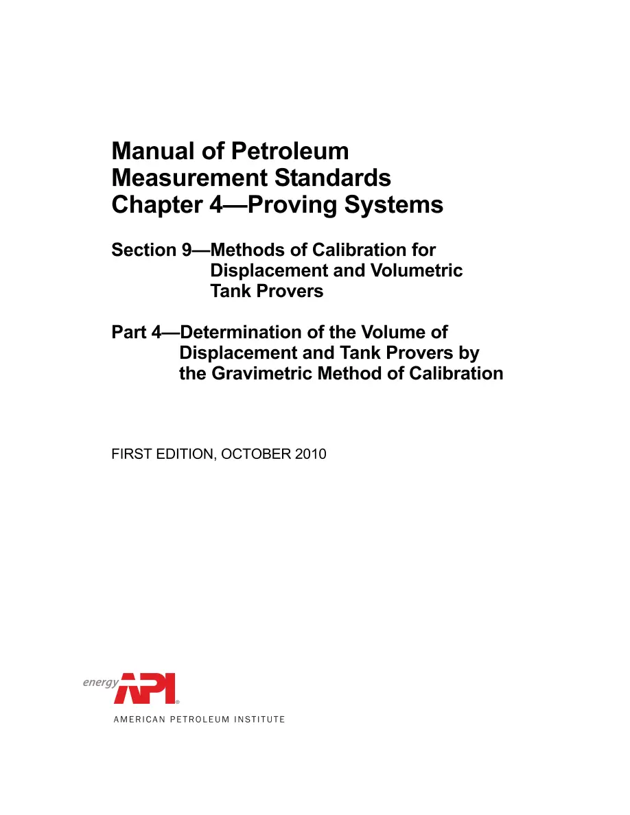 API MPMS Chapter 4.9. Part 4 (R2021) API MPMS Chapter 4.9. Part 4 (R2021) pdf
