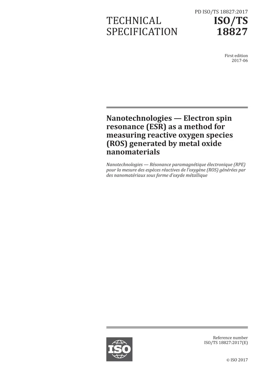 BS PD ISO/TS 18827:2017 BS PD ISO/TS 18827:2017 pdf