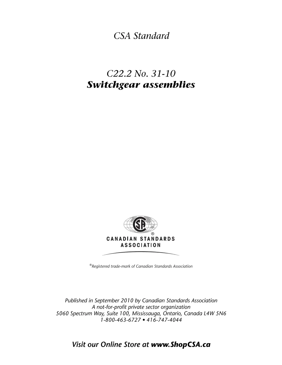 CSA C22.2 NO. 31-10 pdf