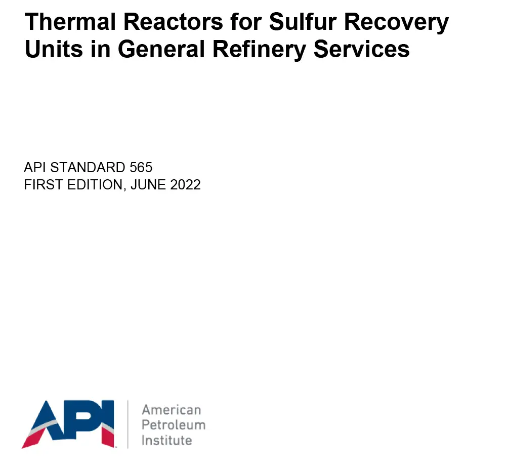 API Standard 565-2022 PDF API Standard 565-2022 PDF