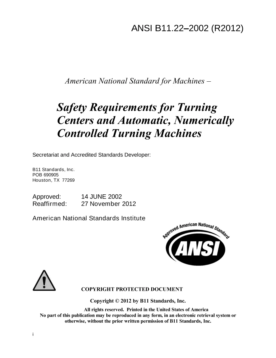 B11 B11.22-2002 (R2012) B11 B11.22-2002 (R2012) pdf