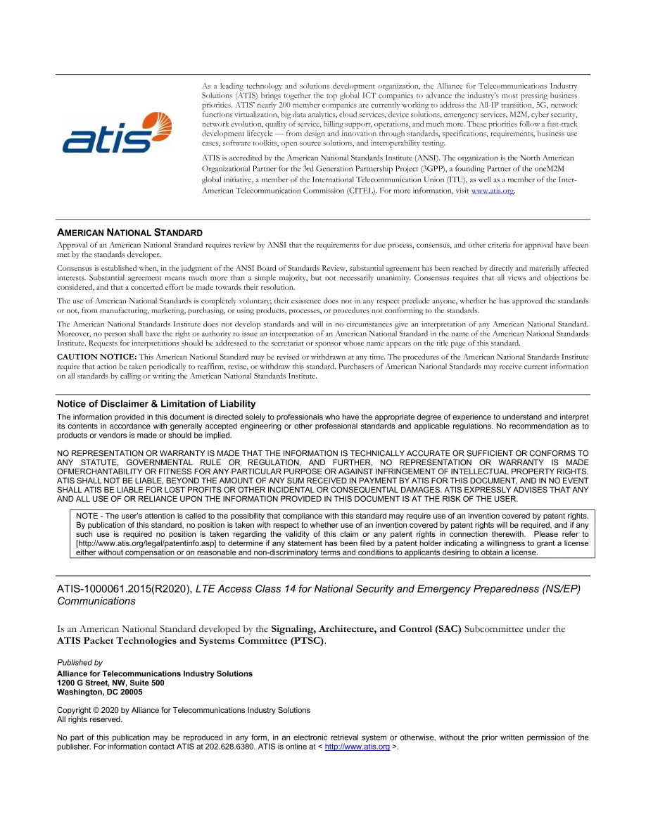 ATIS 1000061.2015(R2020) ATIS 1000061.2015(R2020) pdf