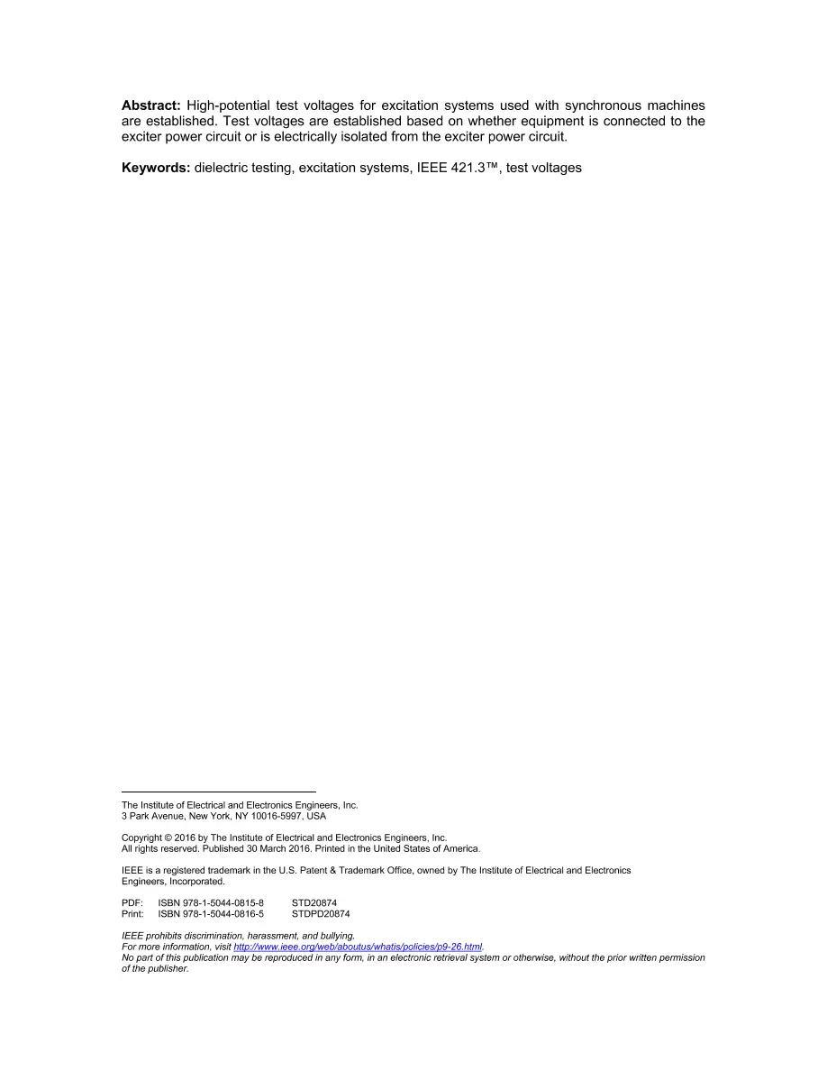 IEEE 421.3-2016 IEEE 421.3-2016 pdf