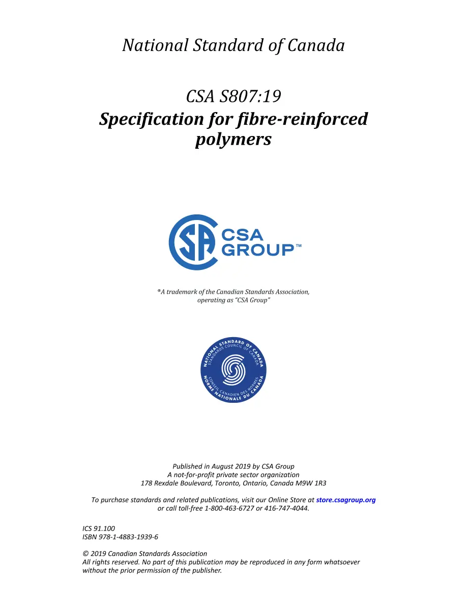 CSA S807:19 pdf