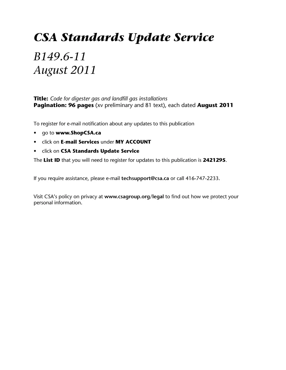 CSA B149.6-11 CSA B149.6-11 pdf