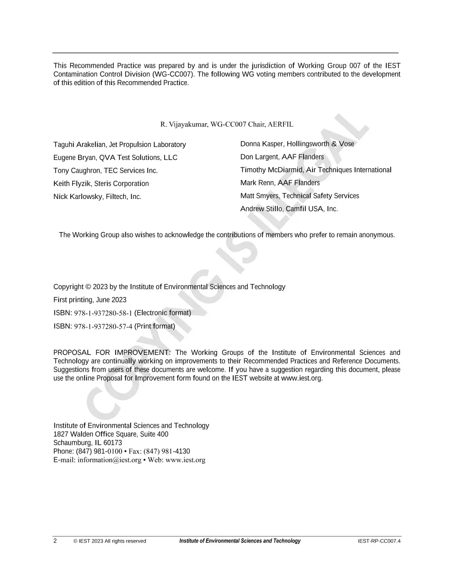IEST RP-CC007.4 IEST RP-CC007.4 pdf