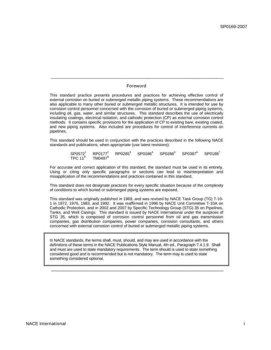 NACE SP0169-2007 NACE SP0169-2007 pdf