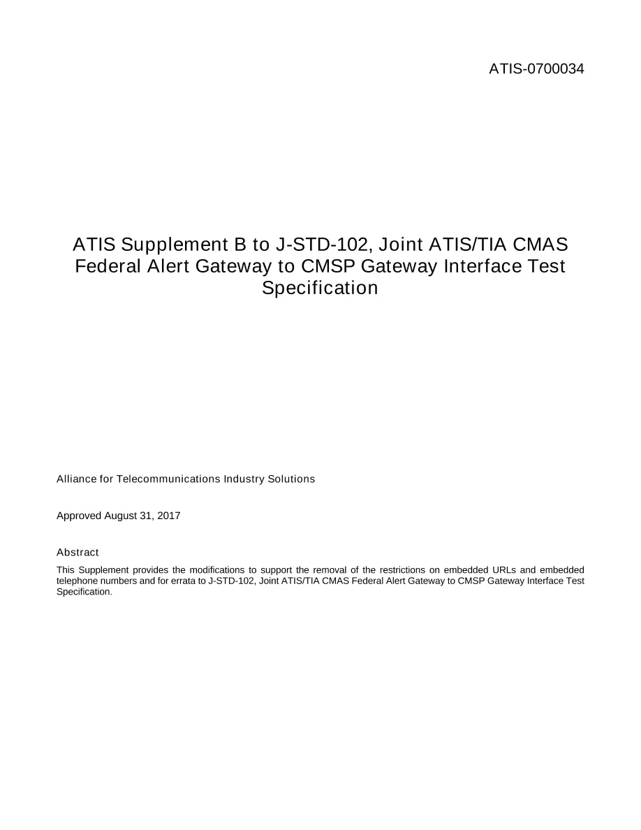 ATIS 0700034 ATIS 0700034 pdf