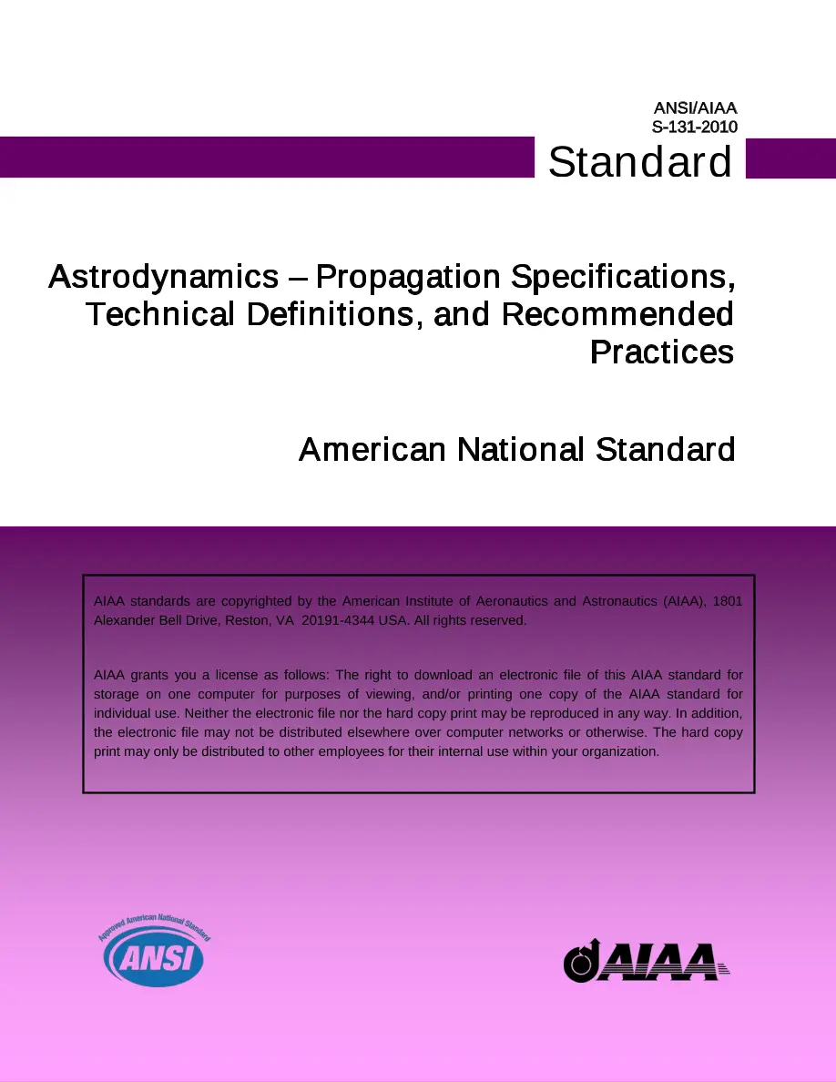 AIAA S-131-2010(2016) AIAA S-131-2010(2016) pdf