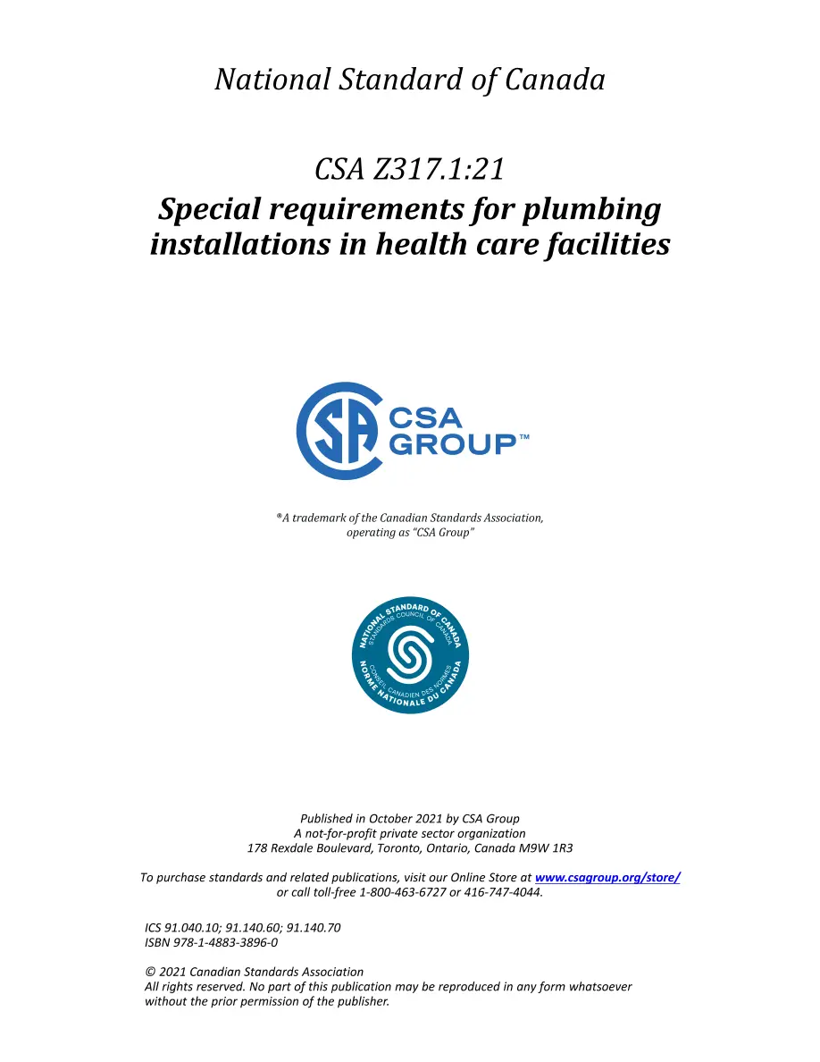 CSA Z317.1:21 CSA Z317.1:21 pdf