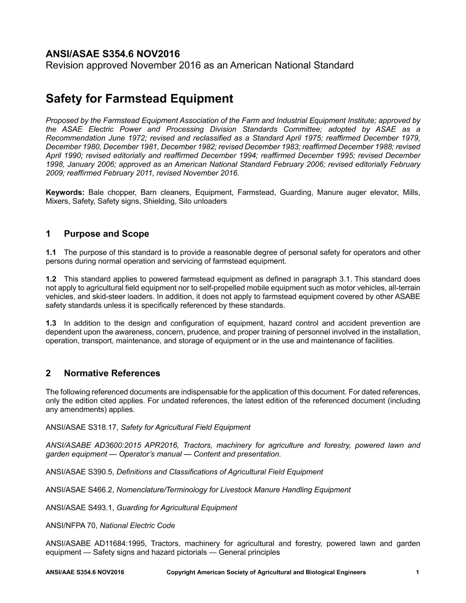 ASAE/ASABE S354.6 pdf