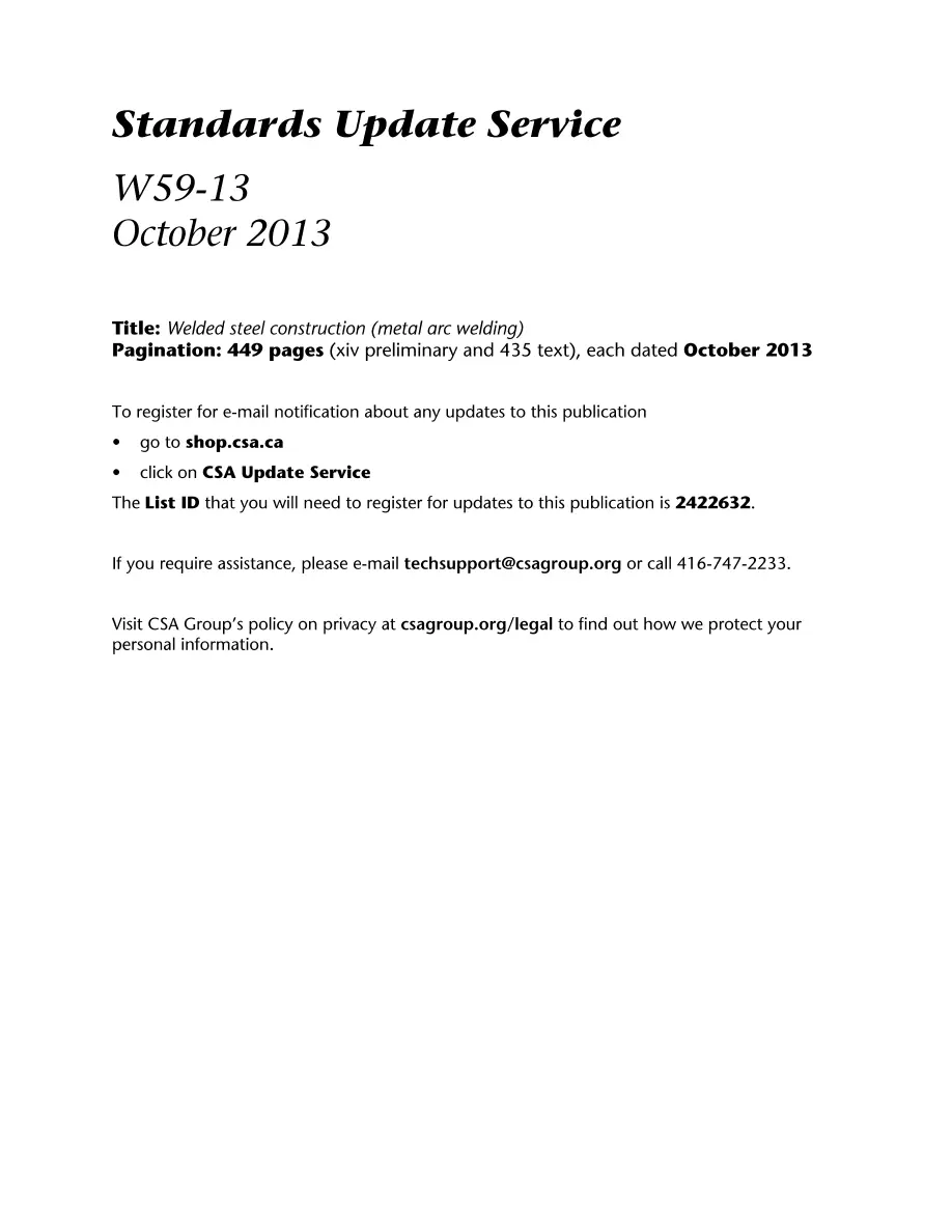 CSA W59-13 CSA W59-13 pdf