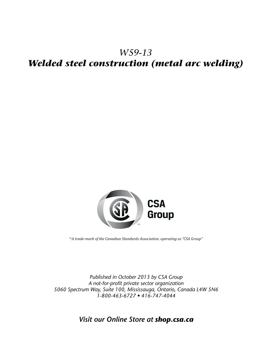 CSA W59-13 CSA W59-13 pdf