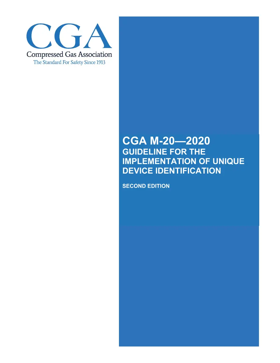 CGA M-20 pdf