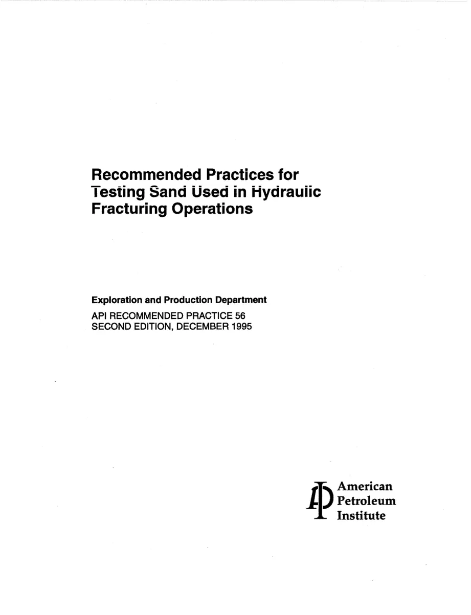 API RP 56 pdf