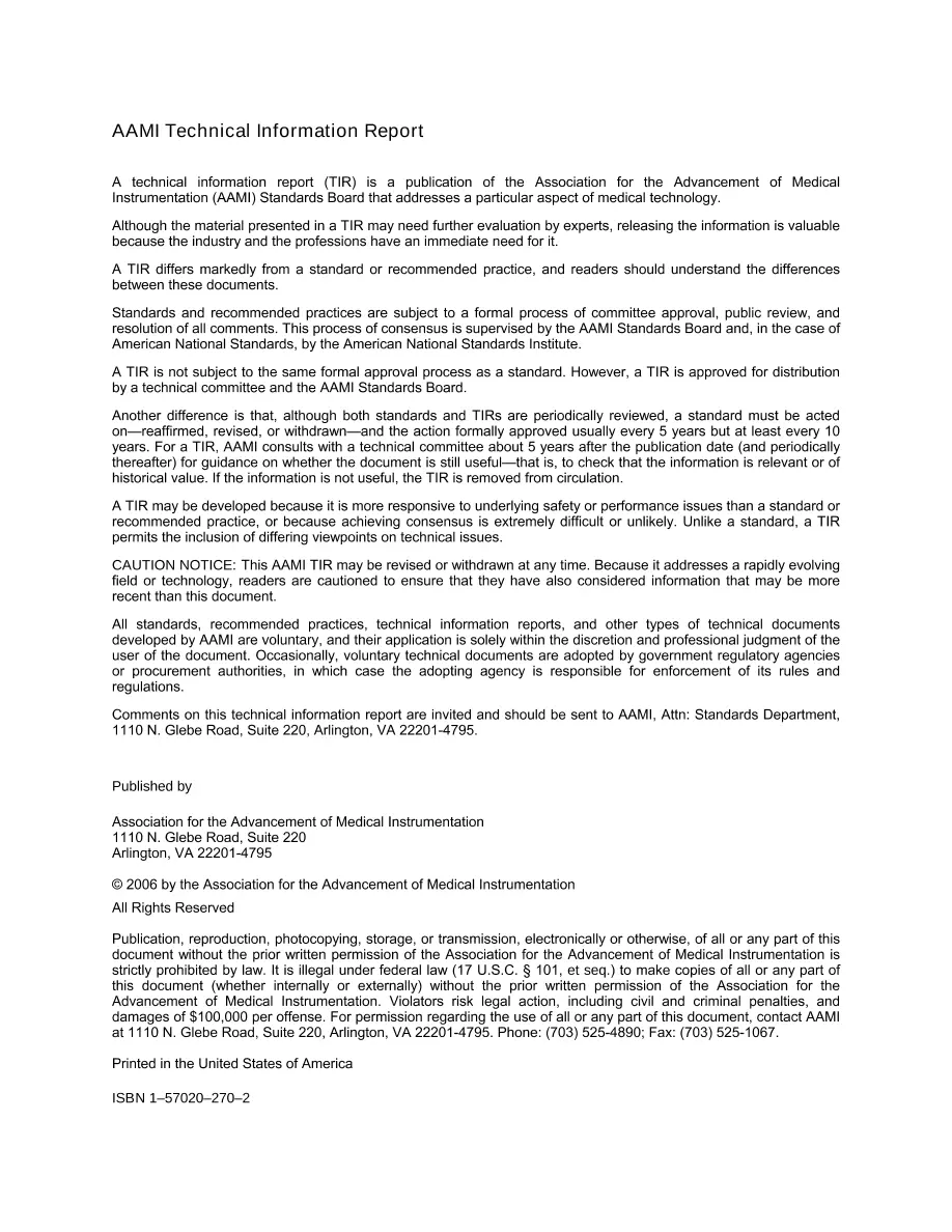 AAMI TIR33:2005 pdf