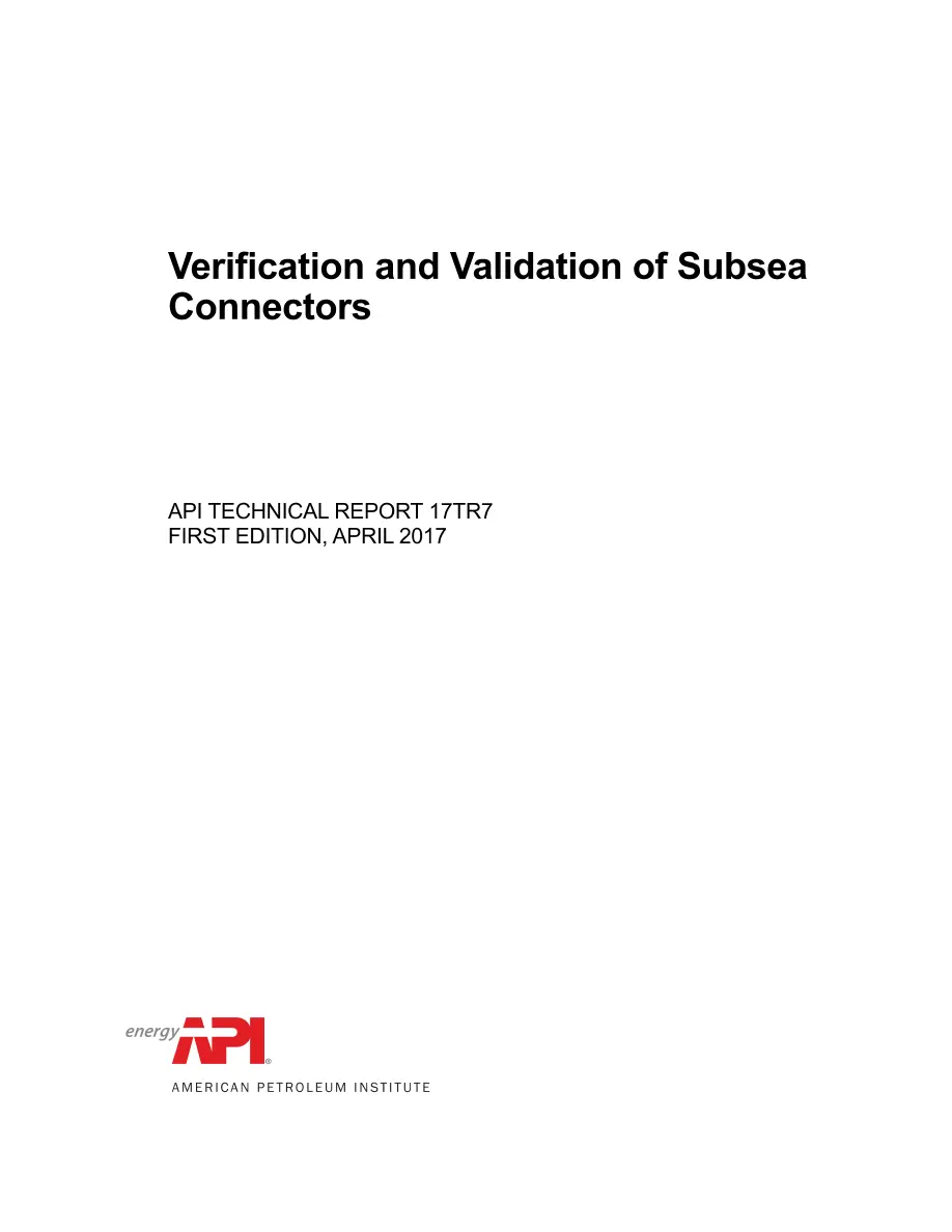 API TR 17TR7 API TR 17TR7 pdf