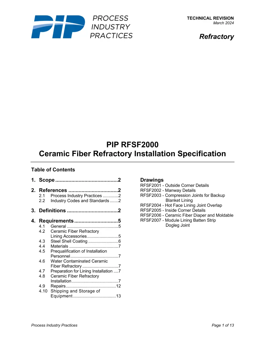 PIP RFSF2000 pdf