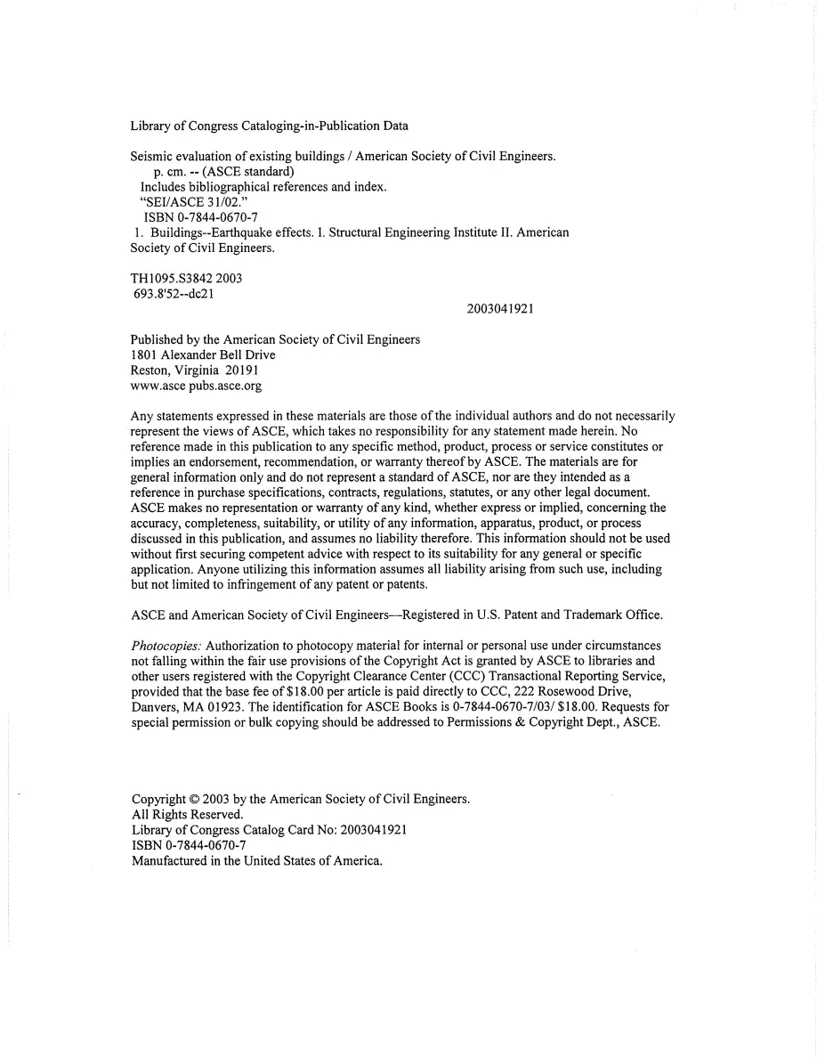 ASCE 31-03 ASCE 31-03 pdf
