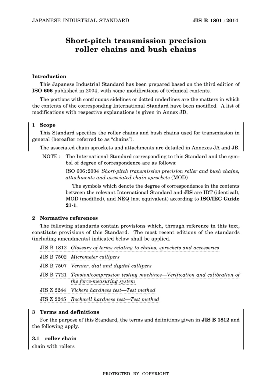 JIS B 1801:2014 pdf