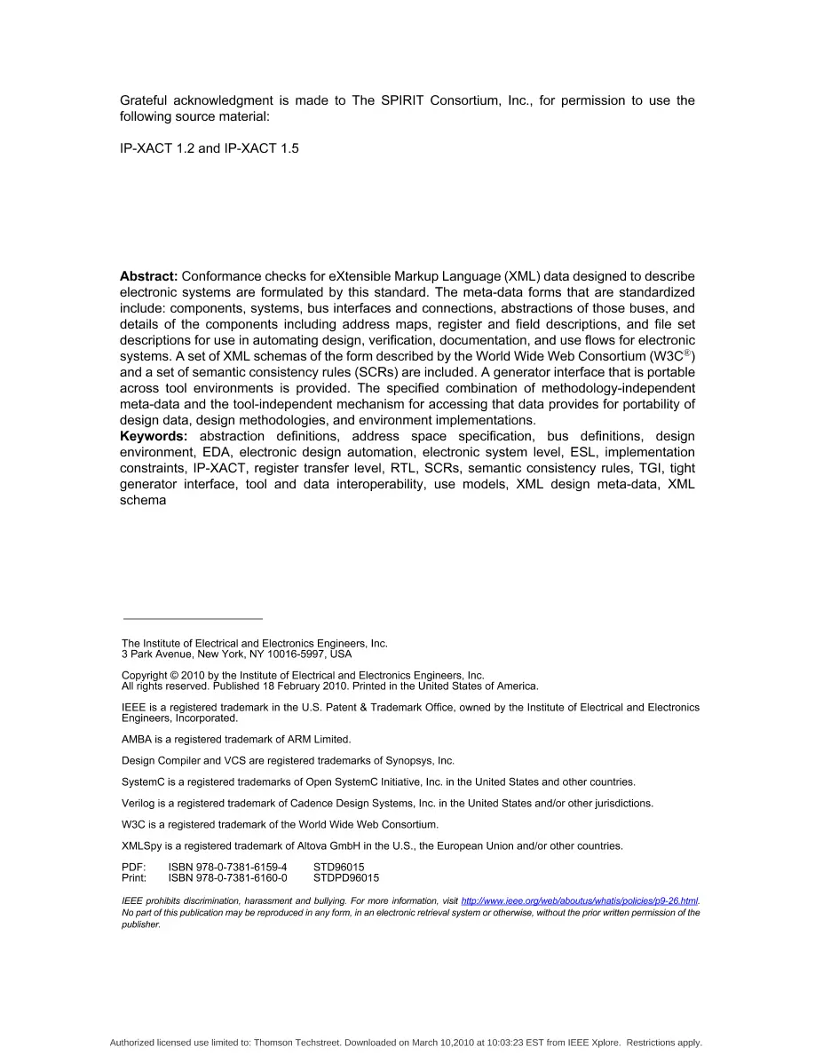 IEEE 1685-2009 pdf