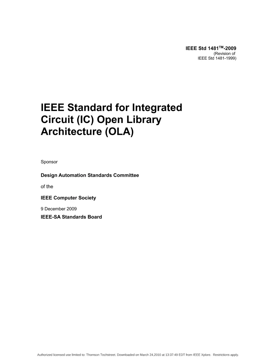 IEEE 1481-2009 IEEE 1481-2009 pdf