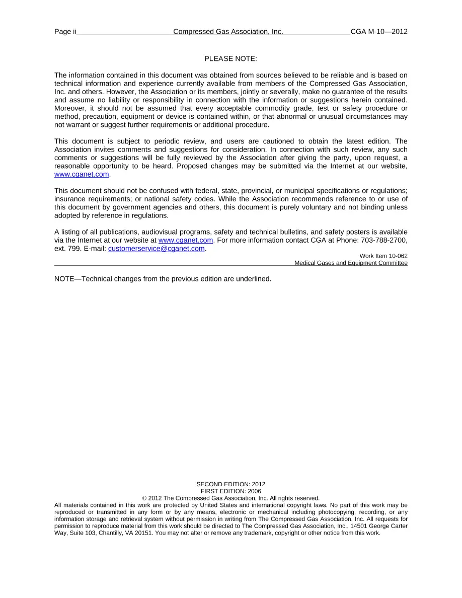 CGA M-10 pdf