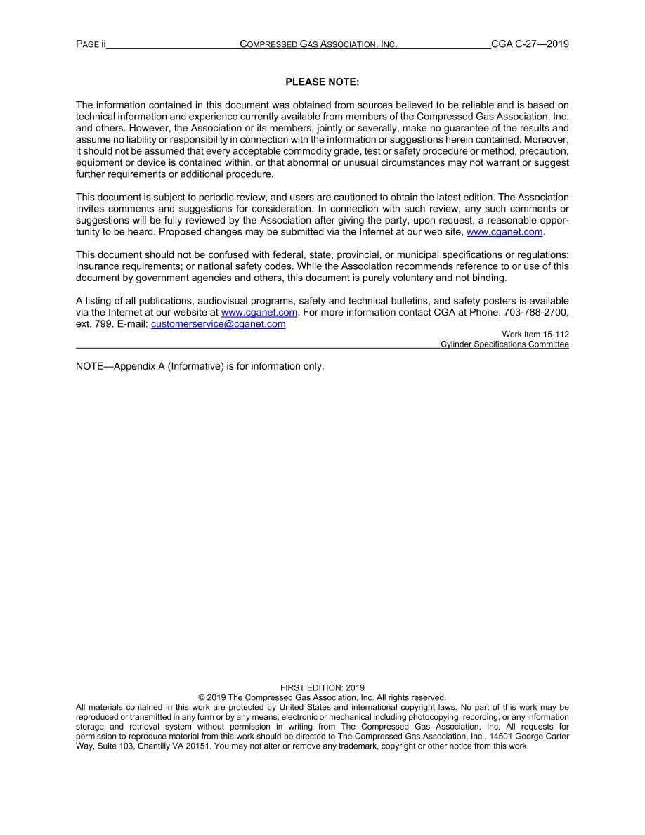 CGA C-27 CGA C-27 pdf