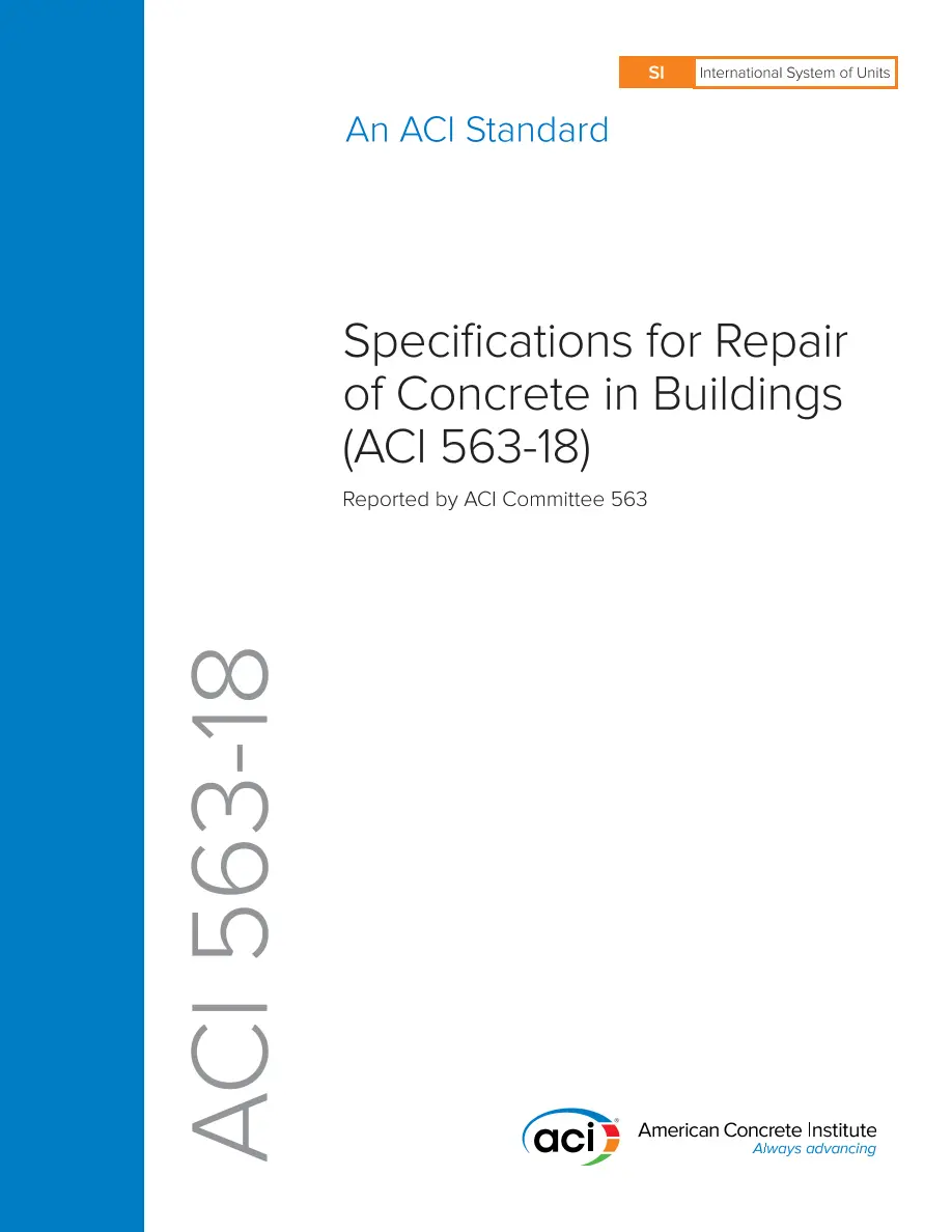 ACI 563M-18 ACI 563M-18 pdf