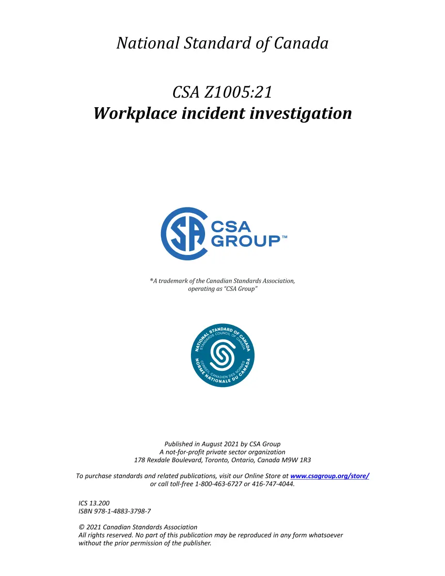 CSA Z1005:21 CSA Z1005:21 pdf