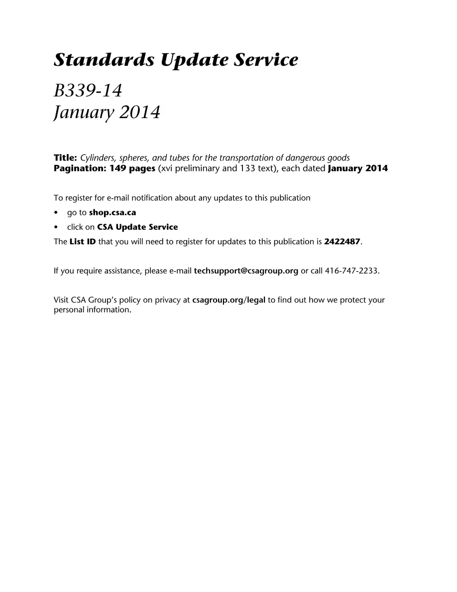 CSA B339-14 CSA B339-14 pdf
