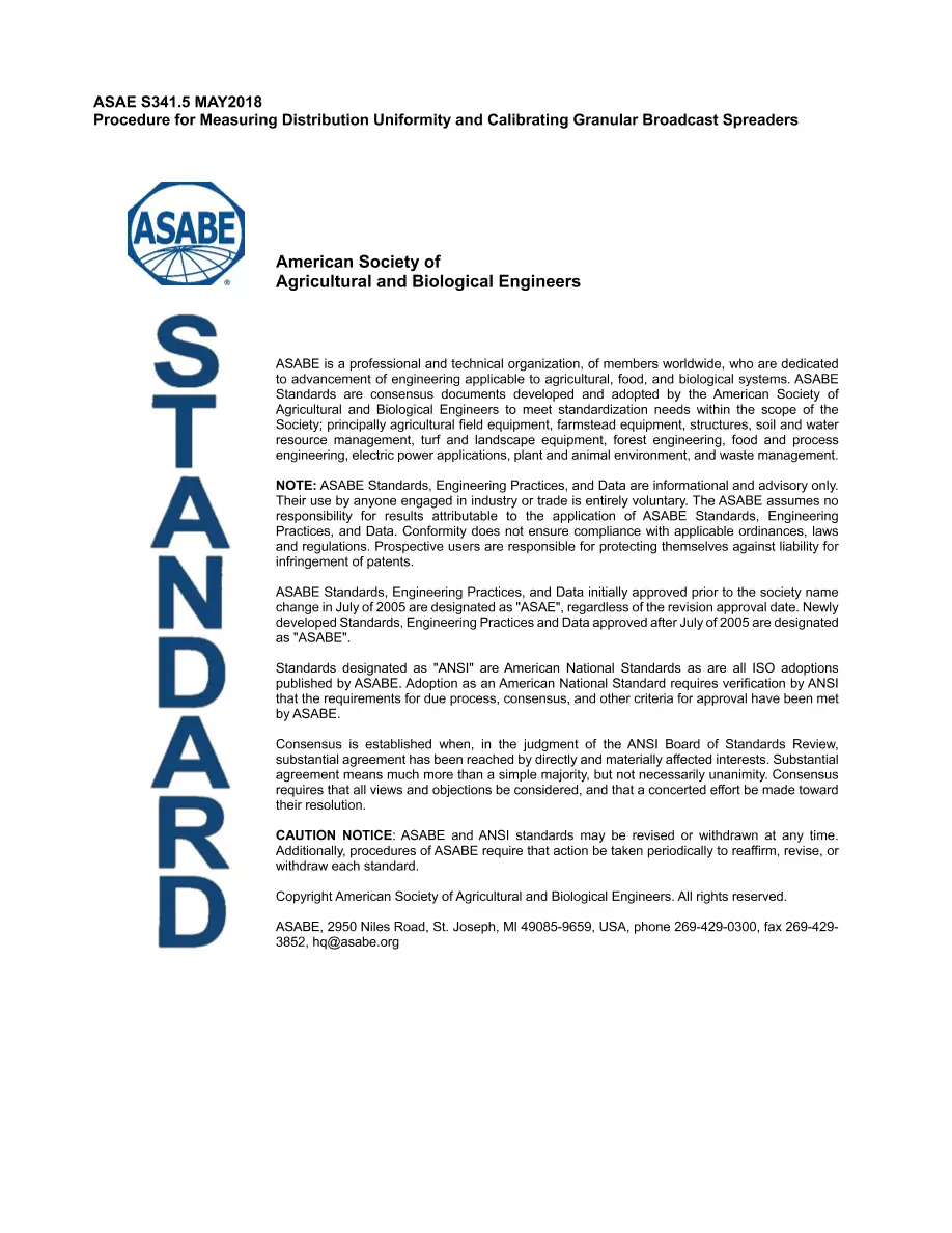 ASAE/ASABE S341.5 (R2022) ASAE/ASABE S341.5 (R2022) pdf