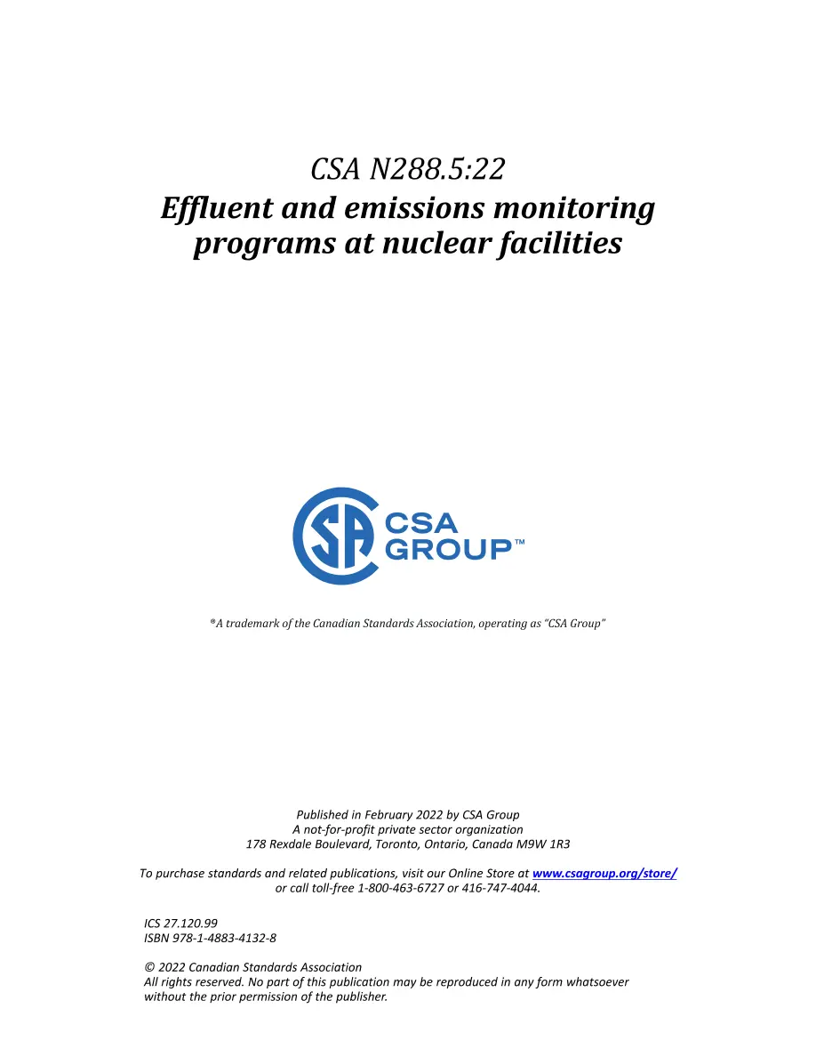 CSA N288.5:22 CSA N288.5:22 pdf