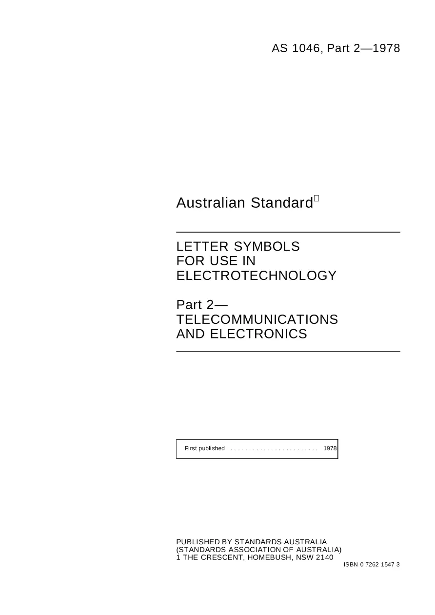 AS 1046.2-1978 AS 1046.2-1978 pdf