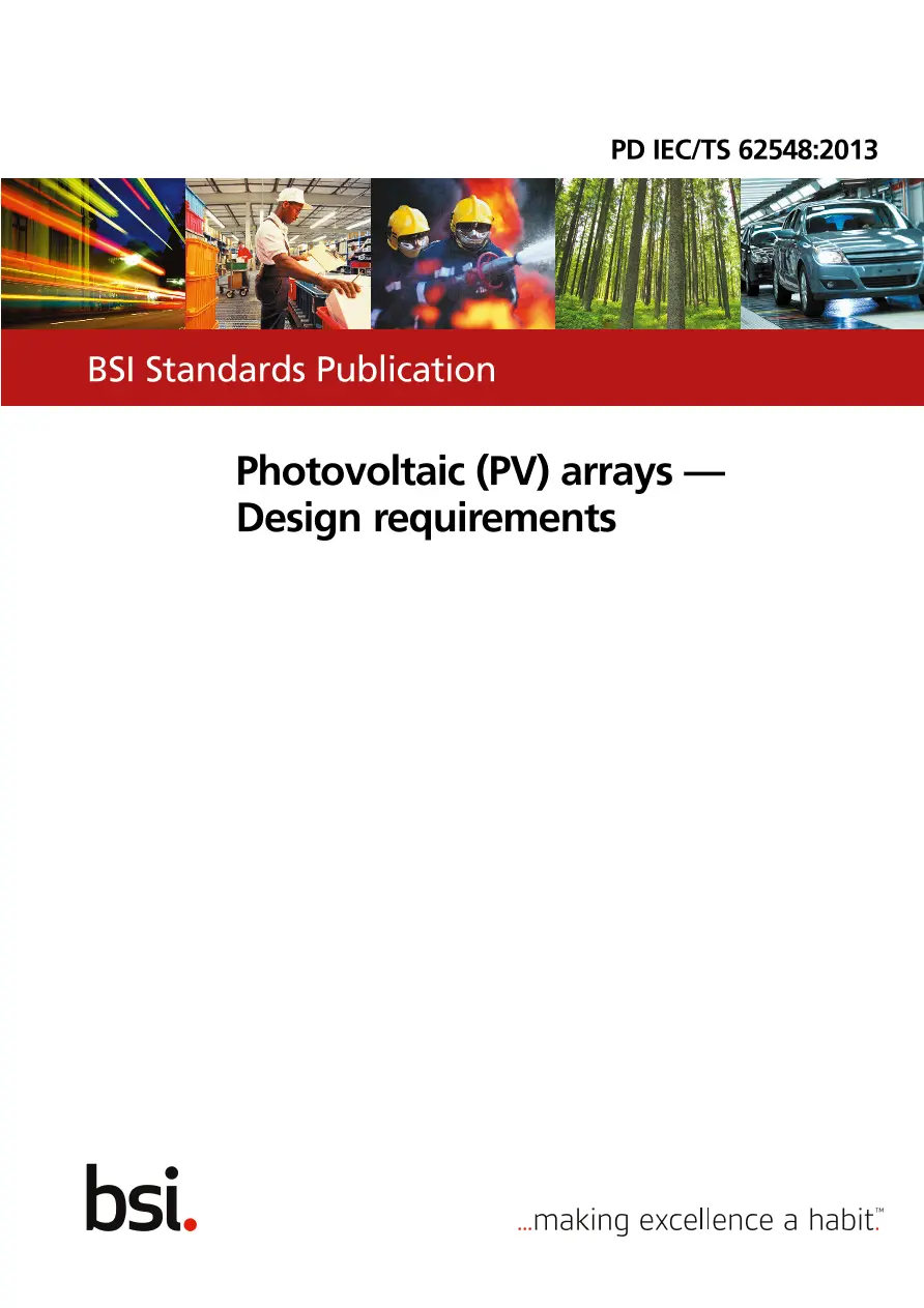 BS PD IEC/TS 62548:2013 BS PD IEC/TS 62548:2013 pdf