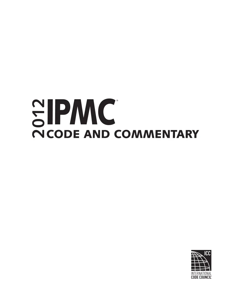ICC IPMC-2012 Commentary ICC IPMC-2012 Commentary pdf