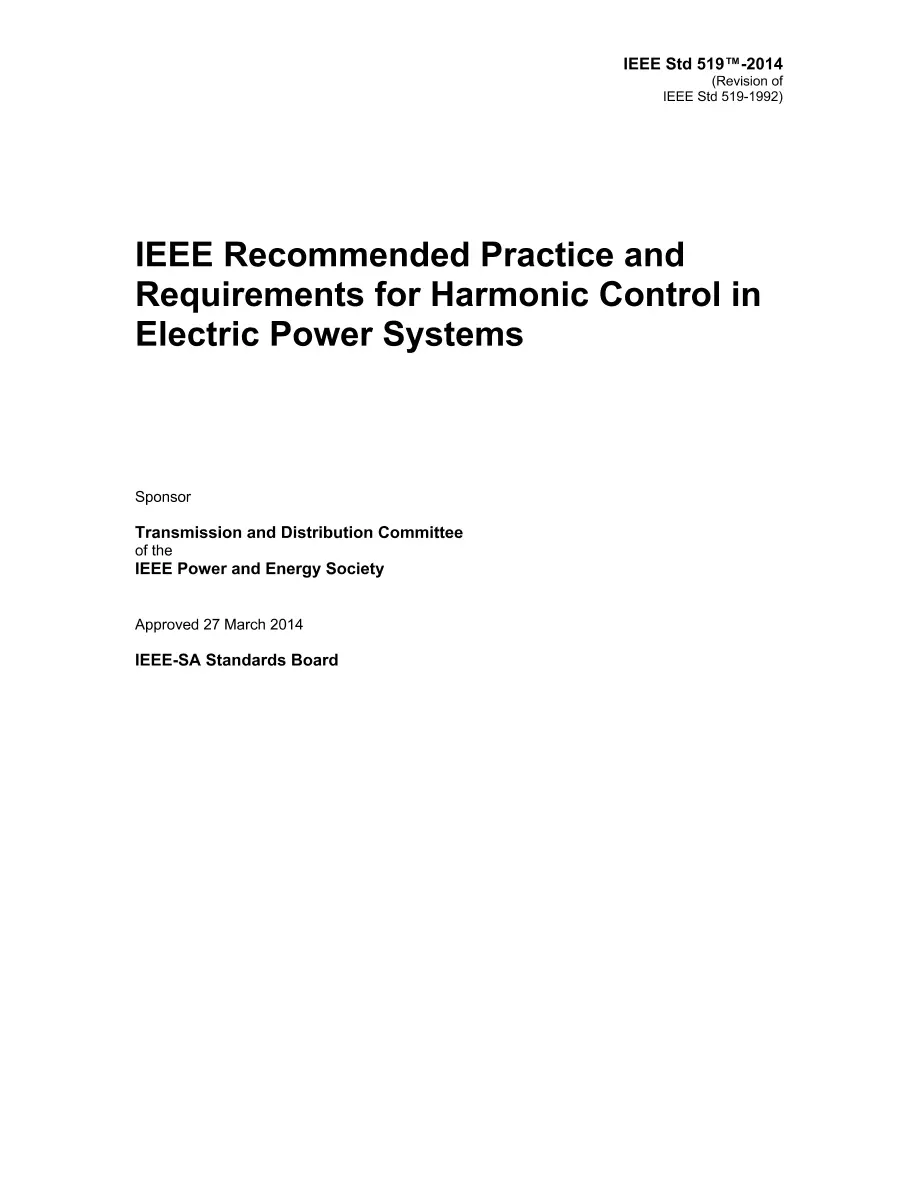 IEEE 519-2014 IEEE 519-2014 pdf