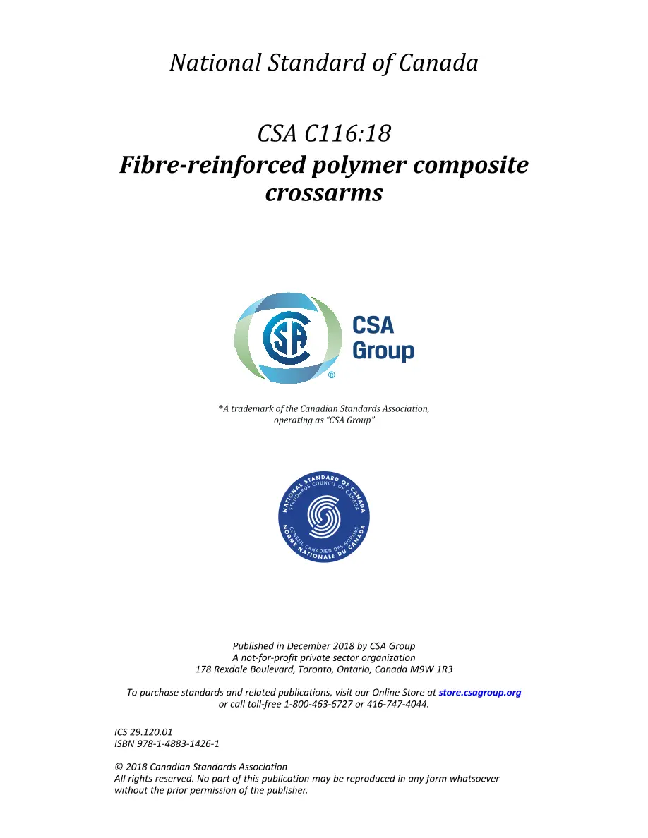 CSA C116:18 (R2023) CSA C116:18 (R2023) pdf